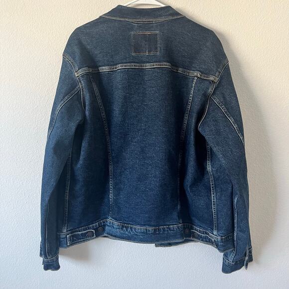 Levi Strauss & Co Men's Standard Dark Wash Denim Jean Jacket EUC | Size Men's XL - Picture 5 of 10